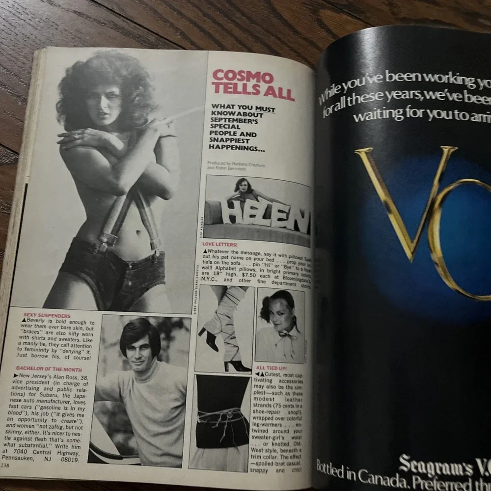 COSMOPOLITAN Magazine, SEPTEMBER 1978, CHRISTINA FERRARE Cover, ROD STEWART!